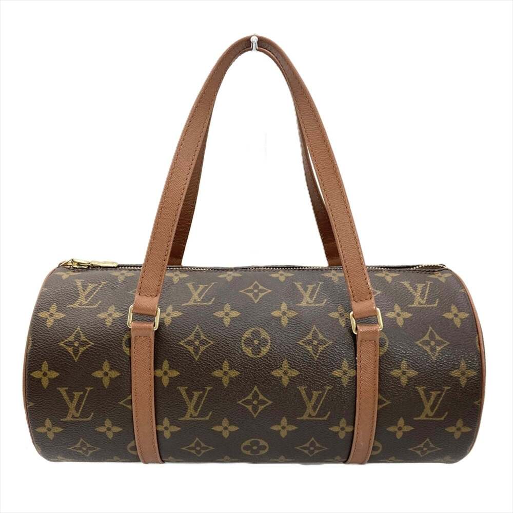 LOUIS VUITTON Brown Monogram Canvas Papillon 30 Pouch